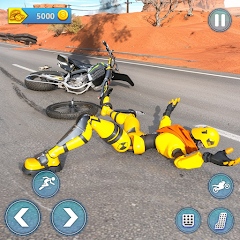Motorcycle Crash Ragdoll Fall img